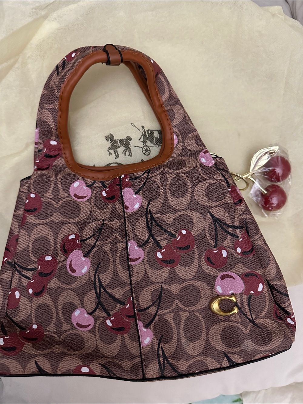 Cute Bag W/Cherry Charm
